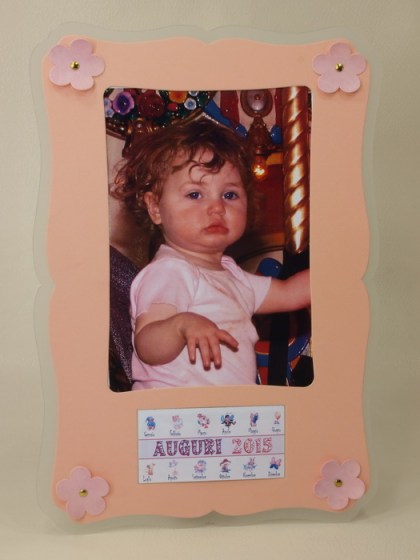Calendario baby rosa 20x30